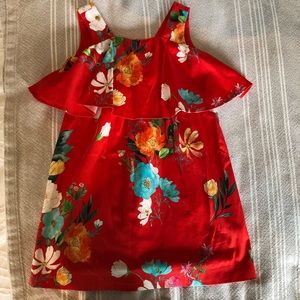 Sz 8 Zara girls’ red floral dress